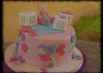 Tarta Osito con Mariposas «Ada»